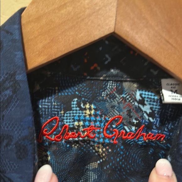 Robert Graham Navy Floral Men's Shirt - Picture 3 of 3